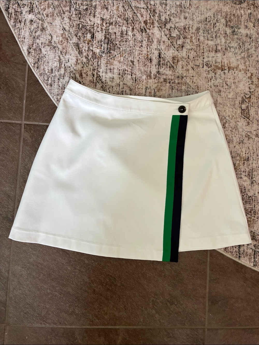 Tory Burch sport NWT tech twill wrap skirt - white - women’s XS